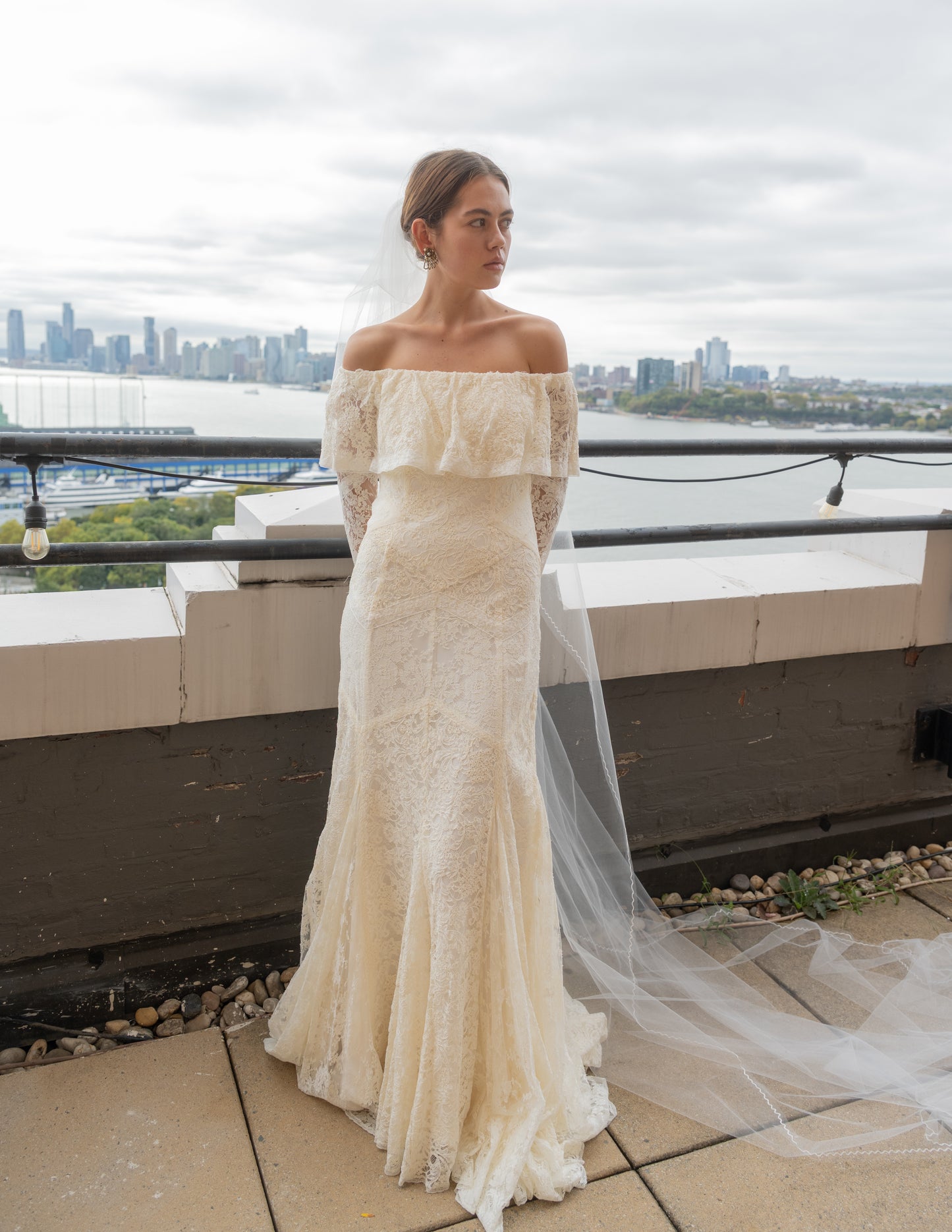 Chain Stitch Long Veil