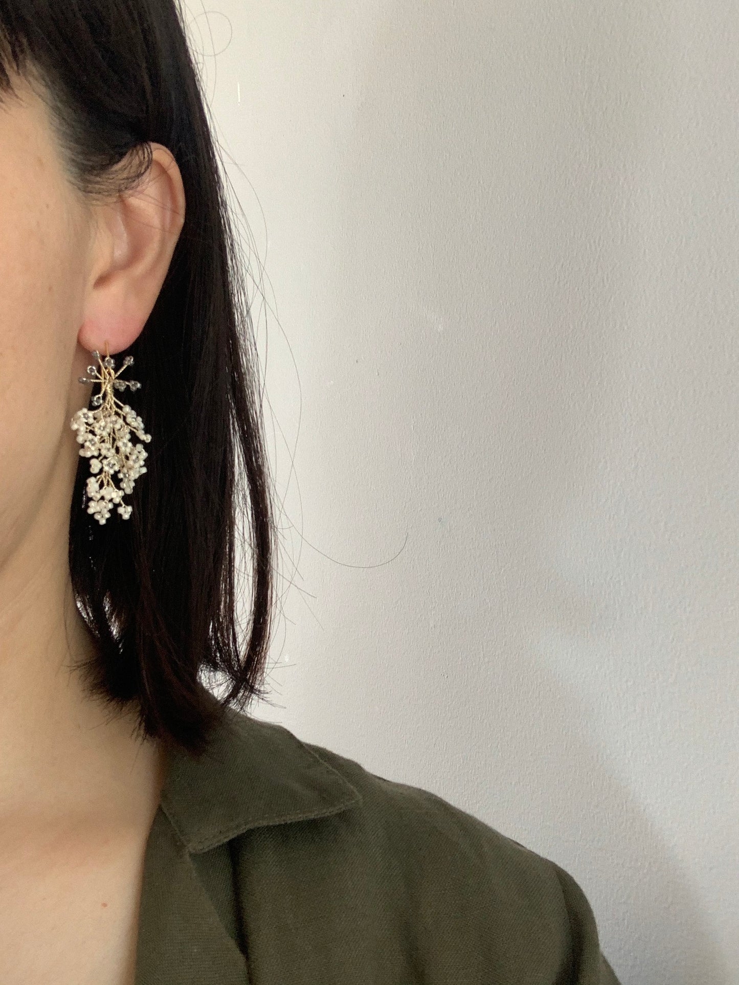 -041/ワイヤービーズピアス