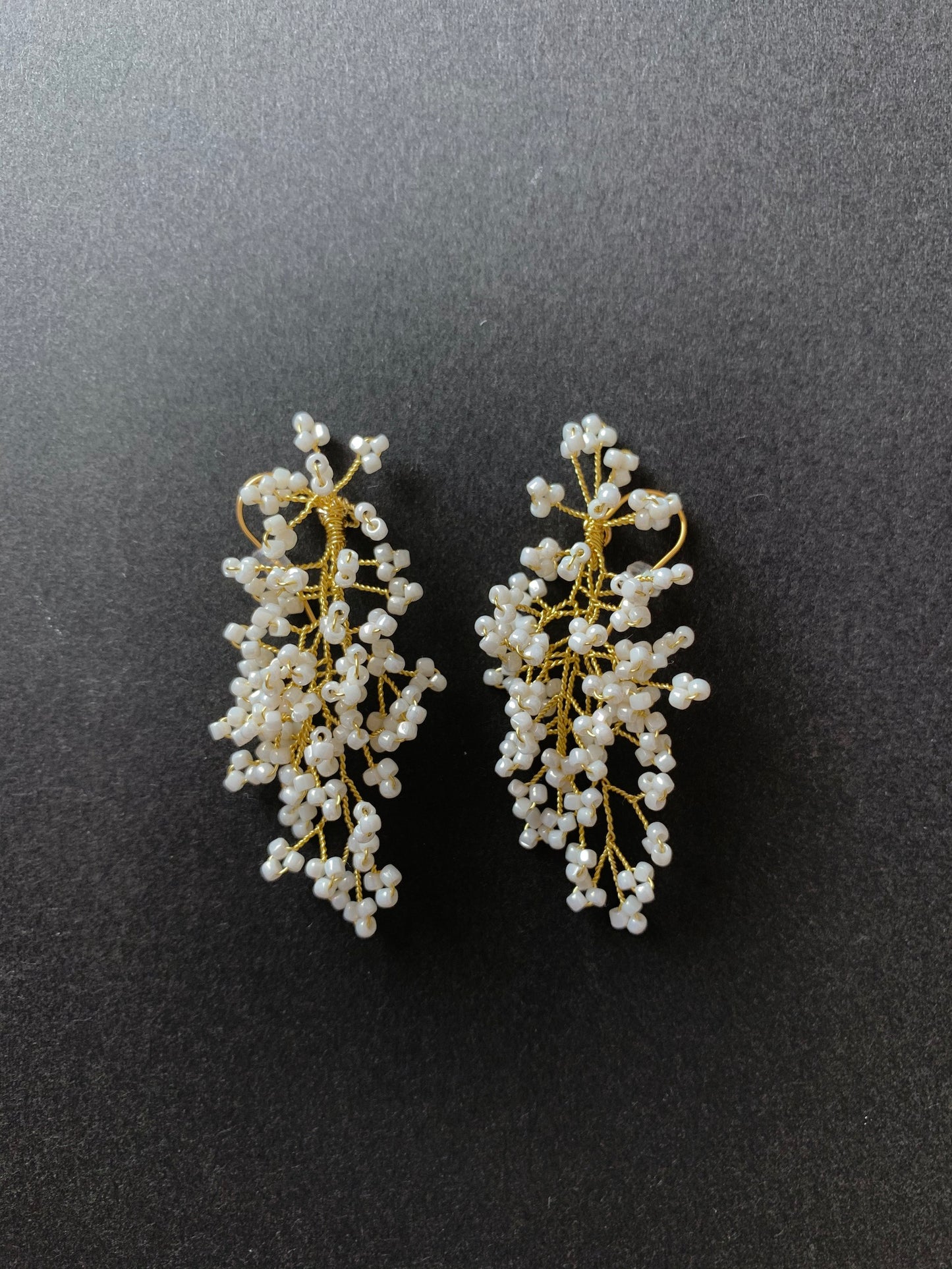 -040/ワイヤービーズピアス