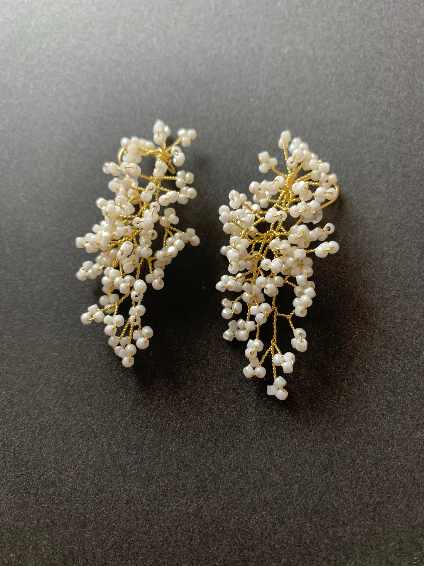 -040/ワイヤービーズピアス
