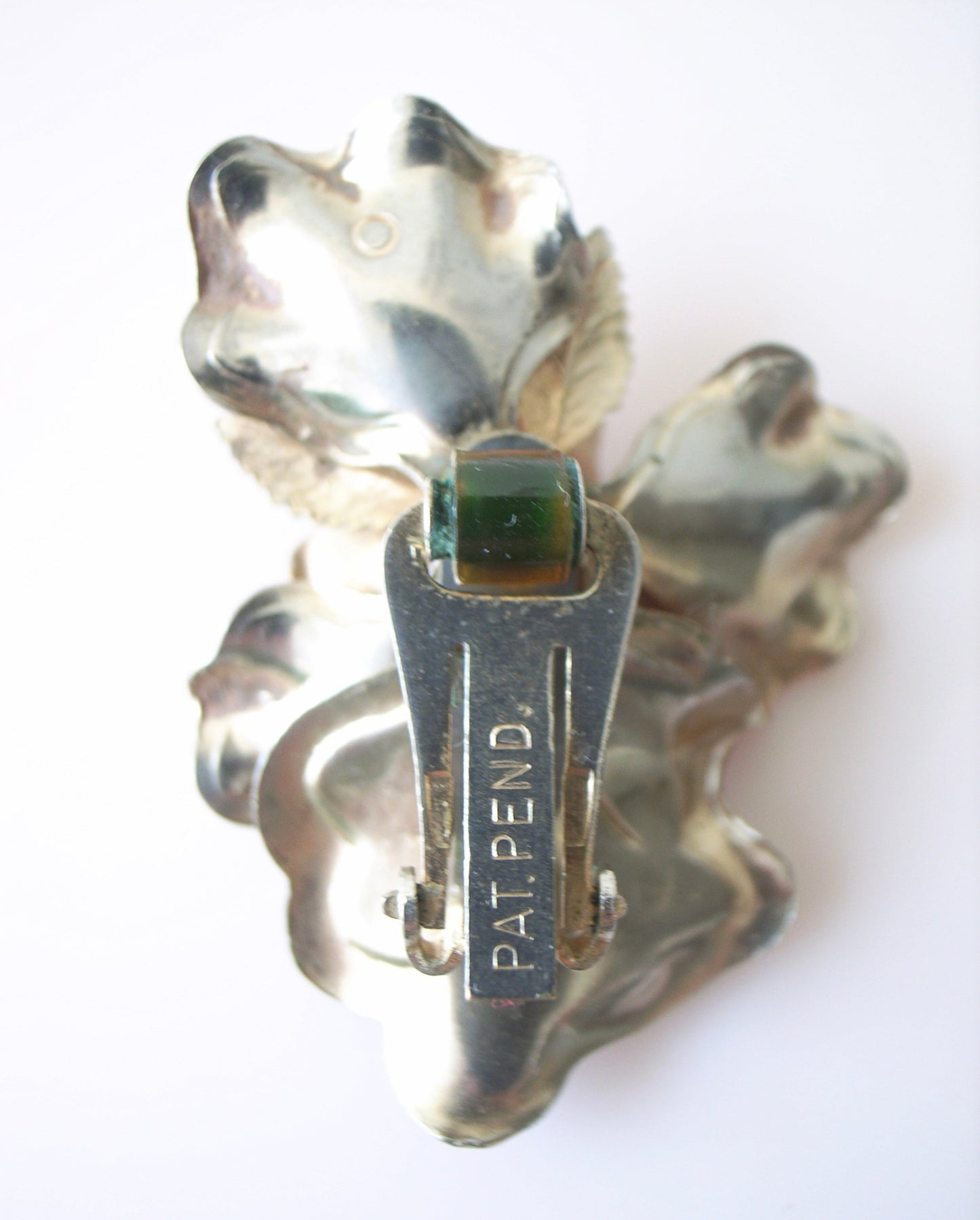 Lucy & Matilda.-Vintage white rose earrings