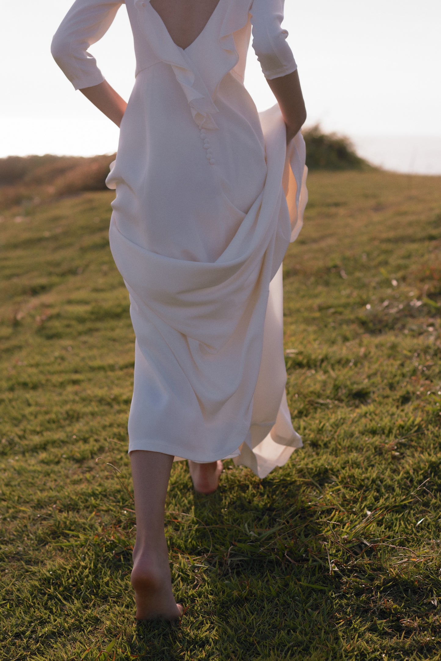 Gentle Ripple Silk Dress/SO