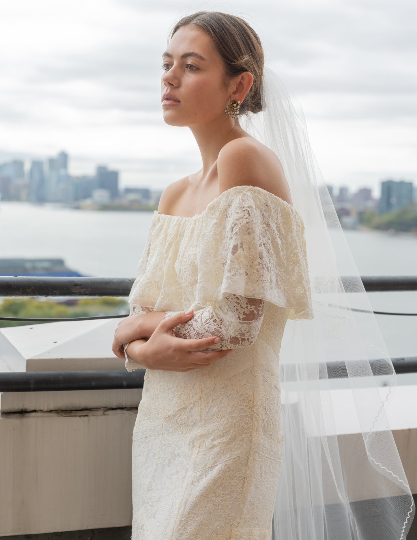 Chain Stitch Long Veil